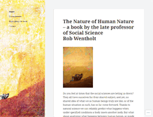 Tablet Screenshot of natureofhumannature.com